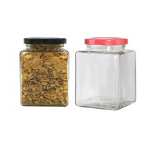 [유리병] 사각꽃차510 1개 510ml, 금색마개