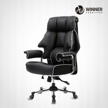 위너퍼니처 위너체어 W100 국산 독도지킴이 컴퓨터 게임용 게임 학생 사무용 PC방 서재 게이밍의자, 블랙