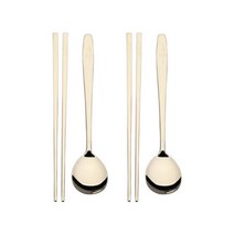 티타늄 설매화 수저세트 2벌