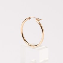 주얼리공장 14k GF 옐로우골드 볼드 원터치 링귀걸이 19mm 22mm 29mm
