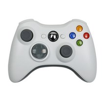 XBOX 360 콘솔게임 xbox 360용 게임 패드 xbox 360용 무선유선 컨트롤러 xbox360 게임 컨트롤러용 무선 조이스틱 controle 조이패드 108, 유선 흰색, 협력사
