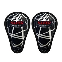 Youper 청 소프트 폼 보호 운동 컵 (만 7-1) 야구 축구 라크로스 하키 MMA용 스포츠 컵 - 2팩 (데저트 카모), Black White