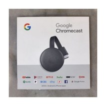 구글 크롬캐스트 3rd Gen GA00439-LA Black 1080P HDMI Streaming Device Box