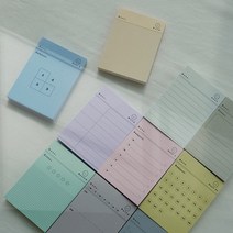갓샵 데일리 메모패드 떡메 10type [스마일 smile 다꾸 떡메모지 단어장 모눈 공시생 떡매 떡제본 예쁜떡메], 상세설명 참조, 모먼트