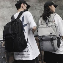 HACHO_ 학교가방 남녀공용백팩 육군가방 여성배낭 천가방 여대생백팩 방수백팩