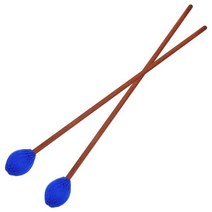 난타채 드럼스틱 드럼채 타구봉 드럼 혀 마림바 타악기 나무 스틱 실로폰 범용 악기 성능, Blue