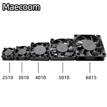 cpu 랩 휀 쿨러5015/4010/4020 12V 및 24V 냉각 터보 팬 브러시리스 3D 프린터 부품 2Pin 압출기 DC 쿨러, 08 5010 12V 20cm