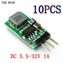 10pcs DCDC 전압 안정화 전원 공급 장치 5V1A 조정기 교체220 Lm7805 7805 5V 포지티브