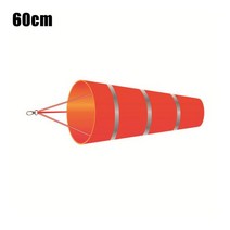 수닭 야외 풍향계 바람개비 60/80/100CM 레드 반사 Windsock 공항 립 스톱 폴리 에스터 바람 측정 양말 가방 윈드 베인, 100cm, CHINA