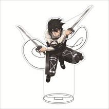 피규어케이스 피규어진열장 아크릴진열장 타이탄 아크릴 스탠드 모델 공격 Levi Mikasa Eren 애니메이션 피규어 Shingeki No Kyojin 데스크 장식 컬렉션 친구, [08] 8