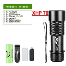 써치 엘프 수중 해루질 랜턴 100000LM 다이빙 손전등 XHP70 LED 전문 토치 충전식 18650 플래시 라이트 사냥 캠핑, XHP70-C, Diving 50m