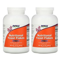 1+1 NOW Nutritional Yeast Flakes 나우푸드 뉴트리셔널 이스트 플레이크 284g x2통
