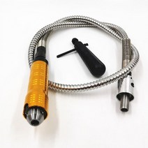 폴리싱 광택기 무선 듀얼 테이블 연마 기계 금속 유연한 샤프트 튜브 클램핑 크기 0.46.5mm 전기 연삭기 다, 한개옵션0