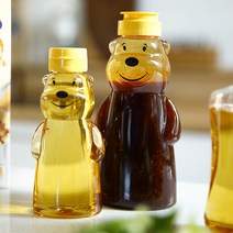 하우키친 곰돌이 양념병 미니 꿀통 소스통, 곰돌이(대/360ml), 3개 세트