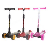 헤드 정품 헤드스쿠터 아동킥보드 씽씽이 접이식스쿠터, 블랙