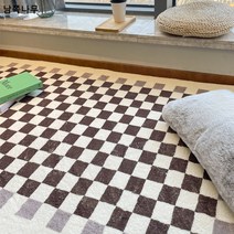 대외 무역 ins 캐시미어 모조 체스판 카펫 도매 침실 카펫 거실 실내 침대 옆 바닥 매트