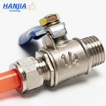 1pcs 공압 구리 볼 밸브 1/4 quot수나사 6mm/8mm/10mm 튜브 연결 RO 역삼투 CNC 물 공기 오일, 01 1 4