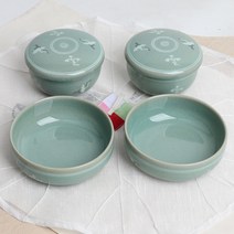 상감청자 운학 반상기세트