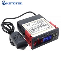자동 온도 조절기 디지털 습도 AC 110V-220V DC12V 난방 냉각 제어 STC-3028, 110-220V AC, CHINA, China