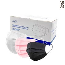 라이프그래피 안전한데일리 일회용 부직포마스크 화이트, 1팩, 50매입