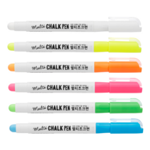 문교 멀티 초크펜 칠판 유리 보드 분필, 옐로우