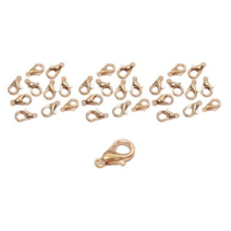 랍스타 고리 새우장식 연결 개고리 마스크 스트랩만들기 12mm EE_02_02, 골드., 300개