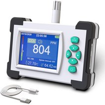 가스감지기 이산화탄소 검출기 가스 분석기 CO2 미터 대기 질 모니터 온도 및 습도 측정기, Standard Version