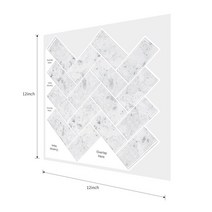 인테리어소품 PVC 주방 벽 장식 3D 스티커 셀프 접착 껍질 및 스틱 Backsplash 타일 비닐 DIY 벽지 욕실 방수, [01] 1 Piece, [07] MT1121 (30.5x30.5cm)