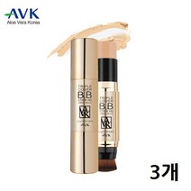 알로에베라 트리플커버 비비스틱 비비크림 여성 남성 파운데이션 기미 잡티 커버 미백 주름개선 자외선차단 BB크림, 3개