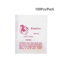 교정기케이스 치과용 탄성 교정 고무 밴드 교정기 결찰 타이 링 라텍스 치과 도구 재료 3.5oz 5oz 6.5oz 가방 당 100 개, [01] 6.5OZ Chipmunk