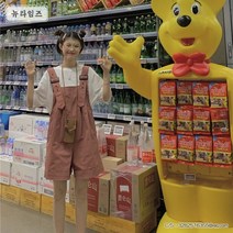 여성점프수트 반바지 와이드 여름 트레이닝 카고 멜빵 팬츠 뉴타임즈 C17 H270K910