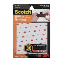3M 스카치 블랙박스 고내열 양면 테이프 10 x 10cm, 14개