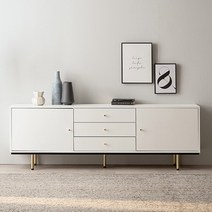 [삼익가구]로스토 1800 티비다이 높은 거실장, 화이트