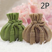 복주머니 천연비누 2P세트, ㆍ파프리카＋청대