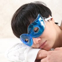 온열 안대 스팀 Icy 고글 눈의 피로 완화 다크 서클 제거 아이스 팩 아이 마스크 효과적인 수면 케어 릴렉스 젤 필름 TSLM2, 01 파란