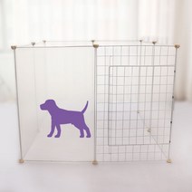 대형 투명 강아지 울타리 안전 펜스 불안도 낮추는 투명 가림막, 대형 투명 가림막 (50x70cm) 1장, 화이트