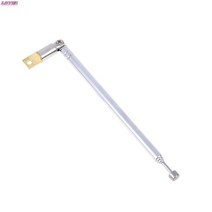 자동차 안테나 샤크안테나 dmb 후방카메라 네비게이션 1pc 37cm 5 섹션 텔레스코픽 스테인레스 스틸 am fm 라디오 범용 전체 길이 354mm, 사진으로, 01 as pic