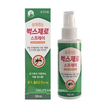 이카리딘 벅스제로 스프레이 100ml 1개 모기기피제
