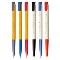 자바 eoffice 볼펜 0.7mm 1자루 빨강, 10개