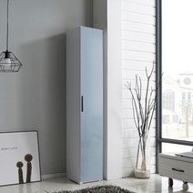 [아이앤]엘리시아 300 도어 옷걸이 옷장 PF, 옷봉형/딥블루