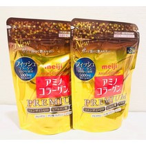 메이지 아미노 콜라겐 프리미엄 파우더 196gX2팩 세트 피쉬콜라겐 56일분 리필, 196그램(x2)개, 기본