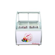 업소용 아이스크림 냉동고 젤라또 판매 냉장 쇼케이스, 10박스 8통, [럭셔리]10박스8통