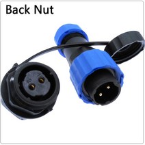 전기설비 케이블 커넥터 방수 커넥터 sp16 ip68 케이블 커넥터 플러그 및 소켓 암수 2 3 4 5 6 7 9 핀, 01 Back Nut_05 6P