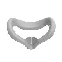 VR 게임기 안면 스마트 글라스 브이알 헤드셋 기계 오락기 vr oculus quest 2 케이스 교체용 페이스 패드 실리콘 아이 커버 땀 방지 마스크 커버 안경 oculus, 회색