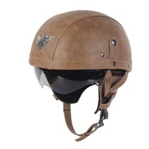 헬멧 오토바이 가죽 빈티지 casco moto 오토바이 오픈 페이스 레트로 하프 초퍼, B4, M