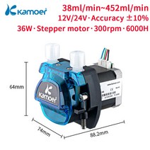 Kamoer-420 ml/min KCM 350RPM 연동 펌프 12V 24V 스테퍼 모터 도징 실험실용 액체 이송, 12V-6 Rollers_B16, 02 12V-6 Rollers_05 B16, [05] B16