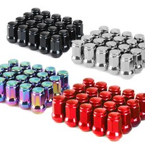 락모터스 자동차 락너트 P1.5XM12 현대 기아 스페셜키 휠너트 휠볼트 경량너트 락볼트 휠 타이어튜닝 차량용, 7각락너트(블루), 1개