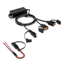 OEM 연장 코드로 오토바이 듀얼 USB 고속 충전 버전 충전기 스마트 칩 보험 보호, 1개