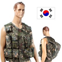 아미캠프 밀리터리 조끼 디지털 배낭형 작업 낚시 등산 캠핑 레저