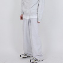 남자 여자 원턱 쭈리와이드 벌룬 스웨트 와이드스웻팬츠 허벅돼 통넓은바지 회색 검정 흰색트레이닝 츄리닝바지